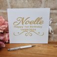 Personalised 1st Birthday Guest Book & Pen