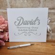 Personalised Naming Day Guest Book & Pen