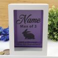 Personalised First Easter Money Box - Purple