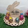 Personalised Easter Rabbit Wooden Egg Holder (8)