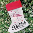 Personalised Christmas Stocking - Flamingo