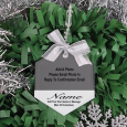Personalised Memorial Frosted Christmas Ornament
