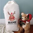 Personalised Christmas Sack 80cm  - Reindeer