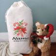 Personalised Christmas Sack 80cm  - Candy Cane