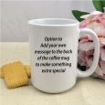 Novelty Personalised Coffee Mug 15oz -Stressed & Blessed