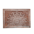 Carved Mandala Wood Trinket Box