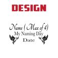 Personalised Naming Day Bear Gift - Grey
