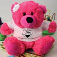 In Loving Memory Memorial Teddy Bear - Hot Pink