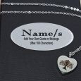 Family Tree Heart Cremation Urn Necklace in Personalised Box