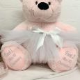 13th Birthday Ballerina Teddy Bear 40cm Light Pink