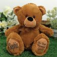Flower Girl Teddy Bear 30cm Brown