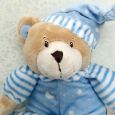 Personalised Baby Boy Comforter Bear Blue