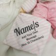 Personalised Baby Girl Comforter Bear Pink