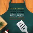 Pop Personalised  Apron with Pocket - Pea Green