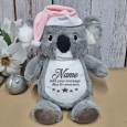 Personalised Baby Girl Christmas Koala Cubbie