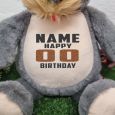 Personalised Birthday Terrier Dog Cubbie Plush