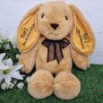 Personalised 1st Birthday Rabbit Plush 40cm Caramel