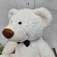 Newborn Birth Details Teddy Bear Gordy Black Tie 40cm