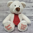 40th Birthday Bear Gordy Red Tie 40cm