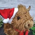 Highland Christmas Cow with Personalised Scarf