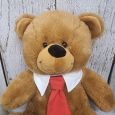 Brown Pop Bear with Red Tie 30cm