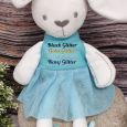Personalised Easter Bunny Toy Aqua Blossom