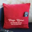 Nana Personalised Pocket Pillow Cover Red