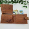 Birthday Cow Hide Mens Leather Wallet