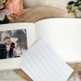 Personalised Engagement Guest Book A4 Cream