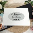 Personalised White Christening Guest Book
