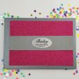 40th Birthday Personalised  Glitter Guest Book- Pink 