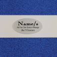 Personalised Baptism Guest Book- Blue Glitter