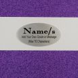 Personalised Baptism Guest Book- Purple Glitter