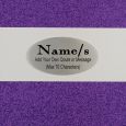 Personalised Naming Day Guest Book- Purple Glitter