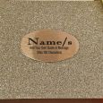 Personalised 50th Birthday Guest Book Album Gold Glitter
