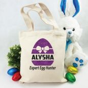Personalised Easter Hunt Bag - Bow Egg
