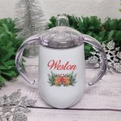 Christmas Sippy Cup 300ml - Bell Wreath