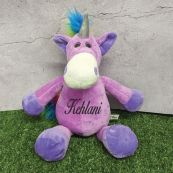 Personalised Purple Unicorn 30cm