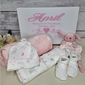 Personalised Baby Keepsake Box Gift Set Bonnie Bunny