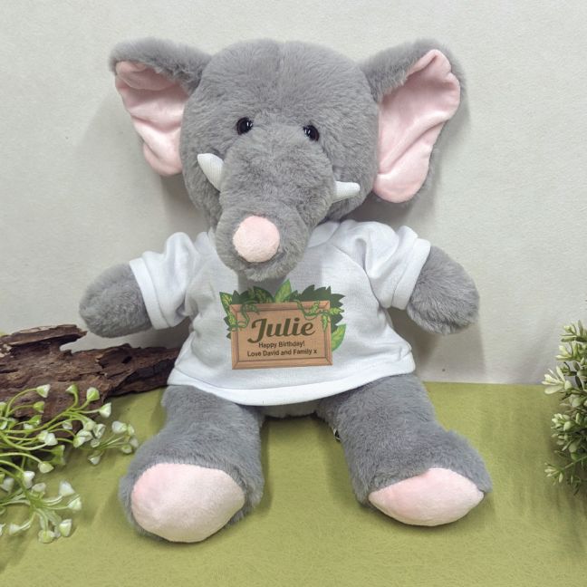 1st Birthday Elephant Toy Chubbs