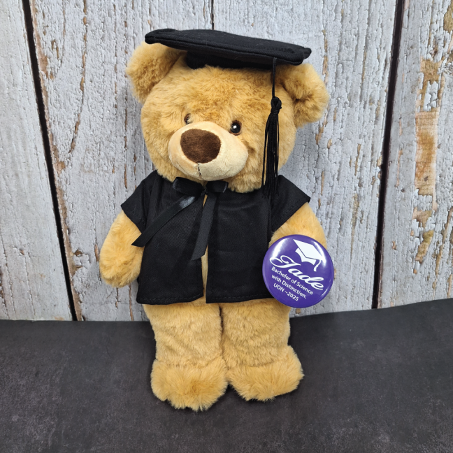 Graduation Bear with Personalised Badge Eco Bear