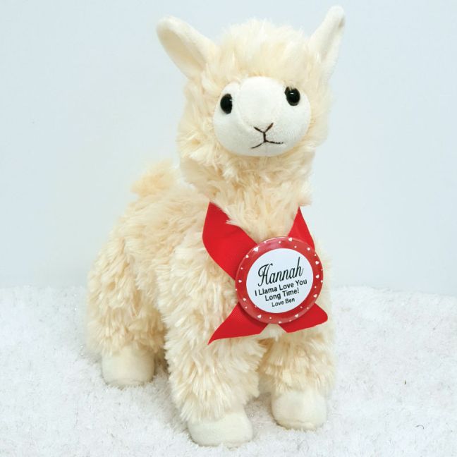Love You Llama Plush Valentines Day Gift