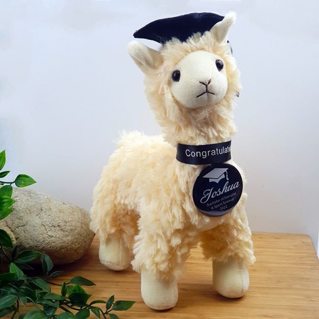 Graduation Bear Llama with Personalised Badge