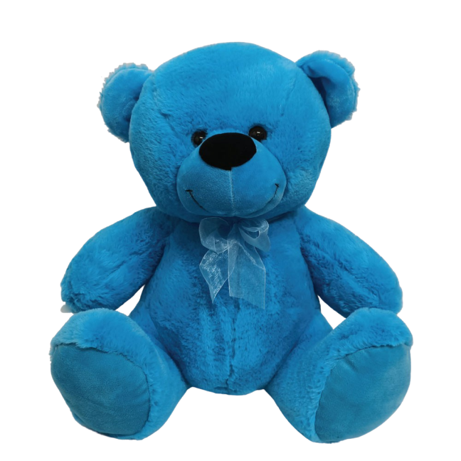 Teddy Bear 40cm Plush Bright Blue