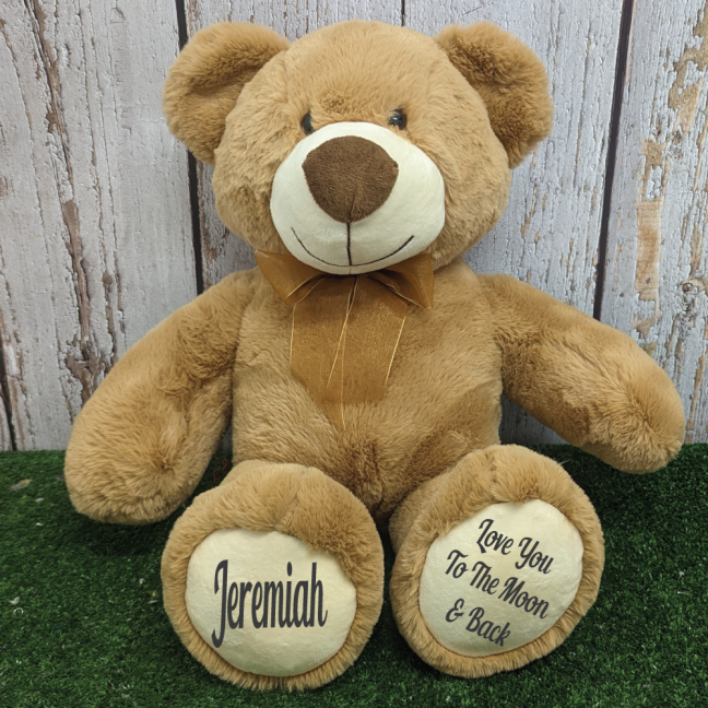 40th Birthday Bear Gordy Brown Plush 40cm