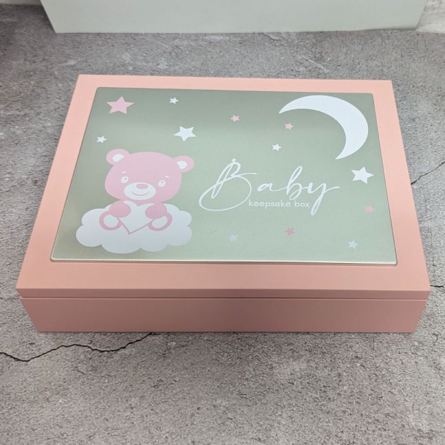 Baby Girl Keepsake Box Gift - Pink