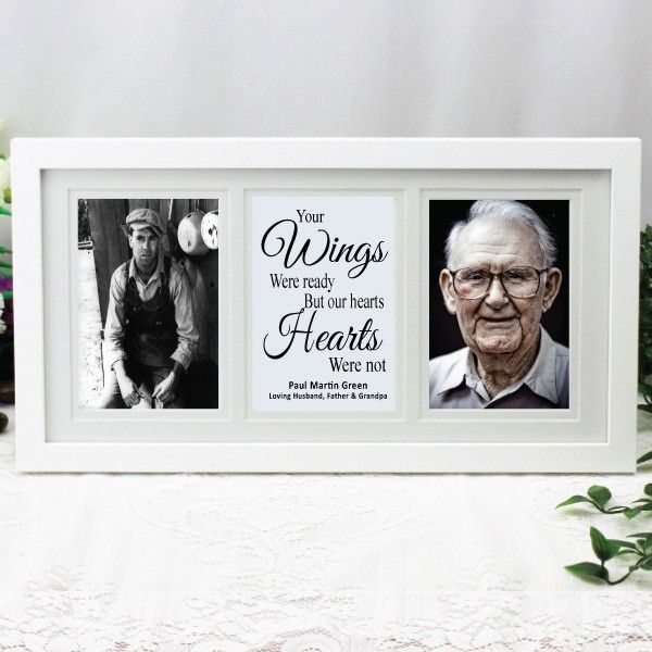 Memorial White Gallery Collage Frame Typography Print
