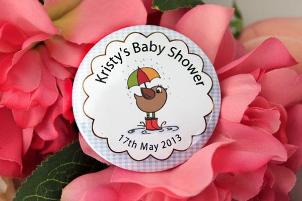 Personalised Baby Shower Party Badge