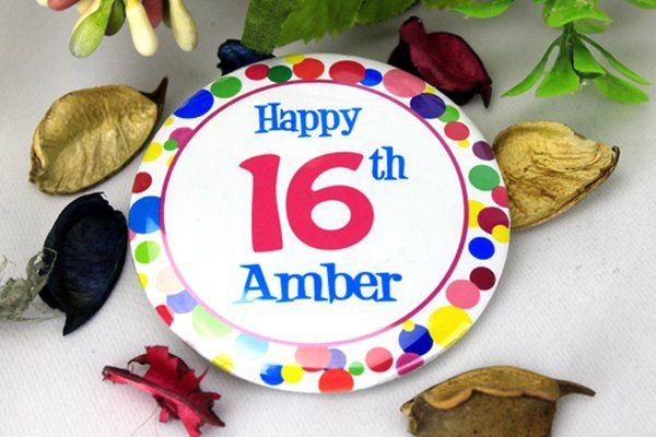 Personalised 16th Party Badge 