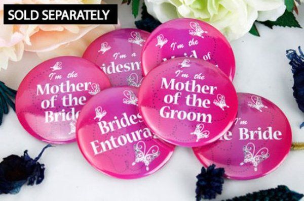 Hens Night Bridal Party Badge Butterfly 